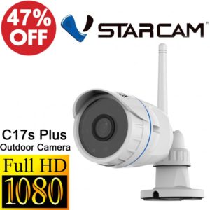 CCTVSG.NET Vstarcam C17S Plus 1080P FullHD IP67 Waterproof Outdoor IPCamera
