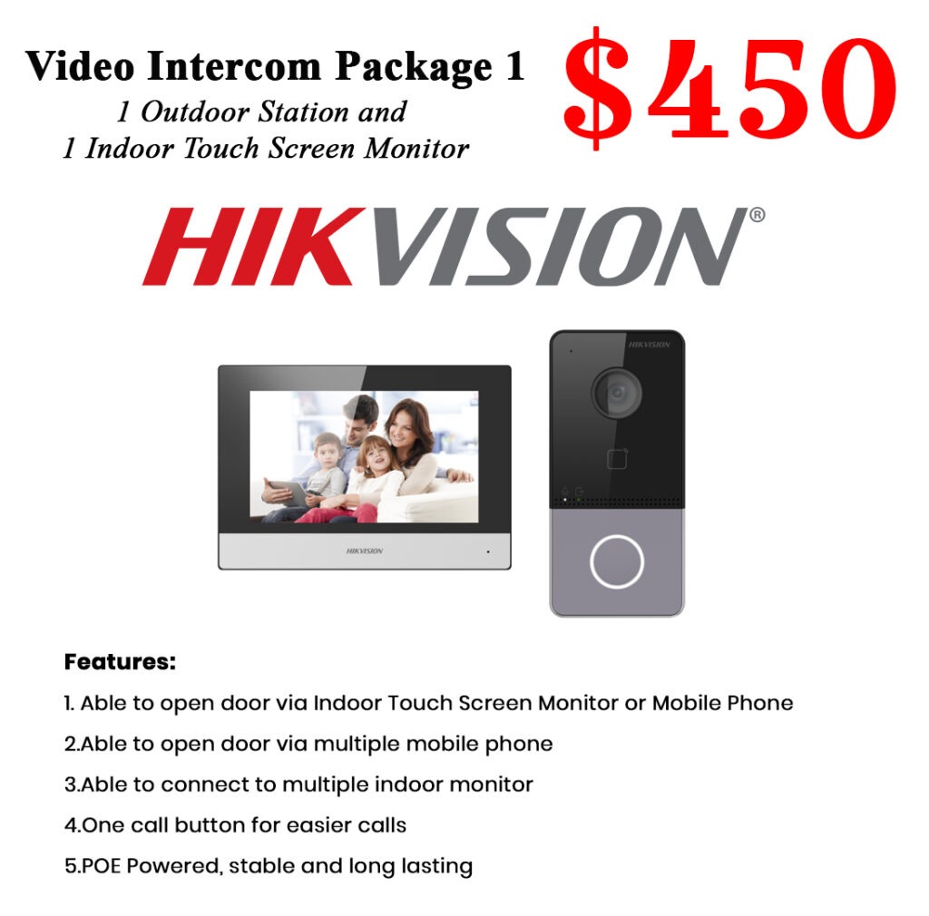 Hikvision Singapore Intercom System Package 1