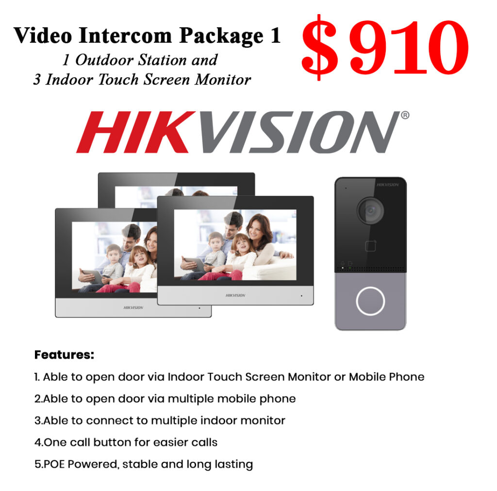 Hikvision Intercom System 3* indoor monitor