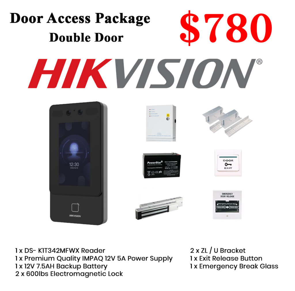 Hikvision Face Recognition Door Access System for double door
