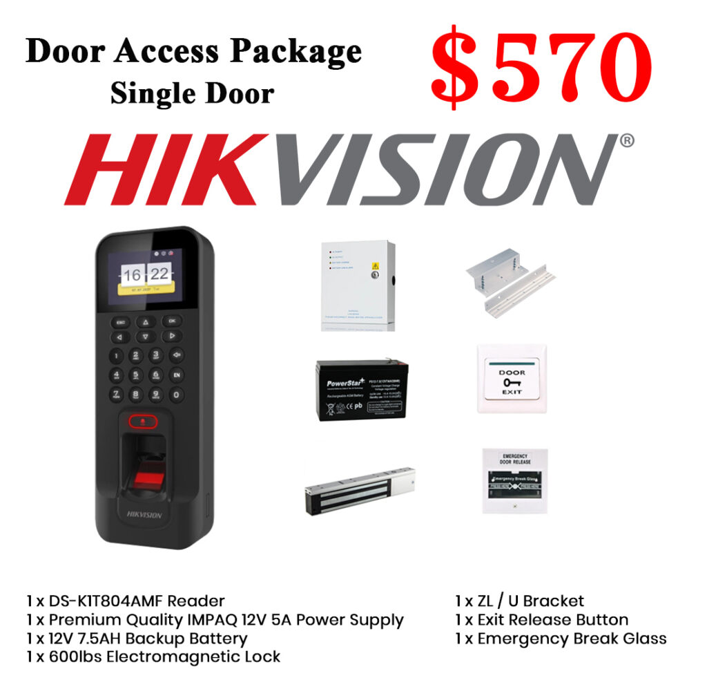 Hikvision Biometric Door Access System for Single Door