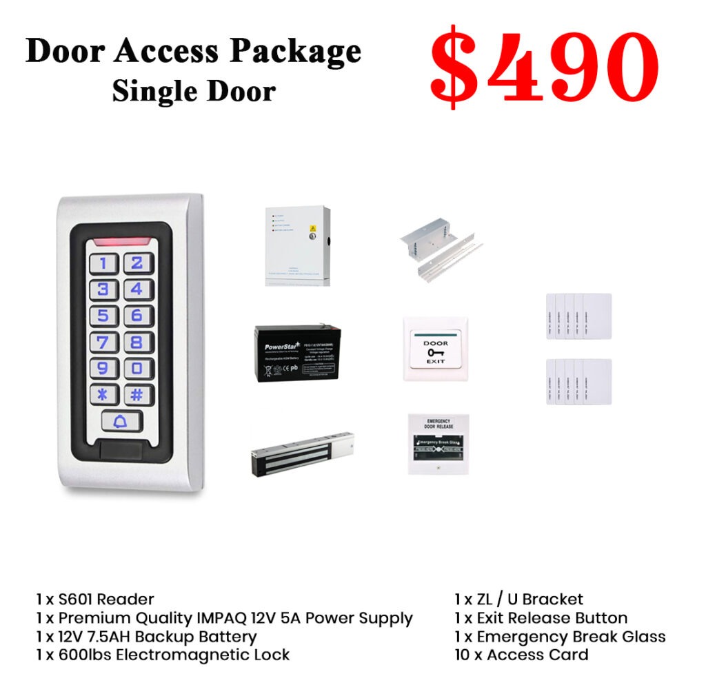 S601 Pin Code & Card Access Door Access System IP68 Waterproof